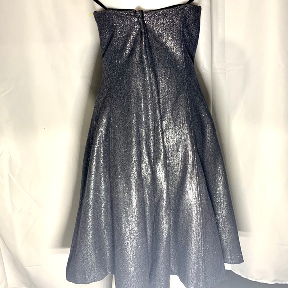 Tracy Reese GUNMETAL DAZZLIN Formal Prom Wedding Event Cocktail Occasion Special - Picture 3 of 13